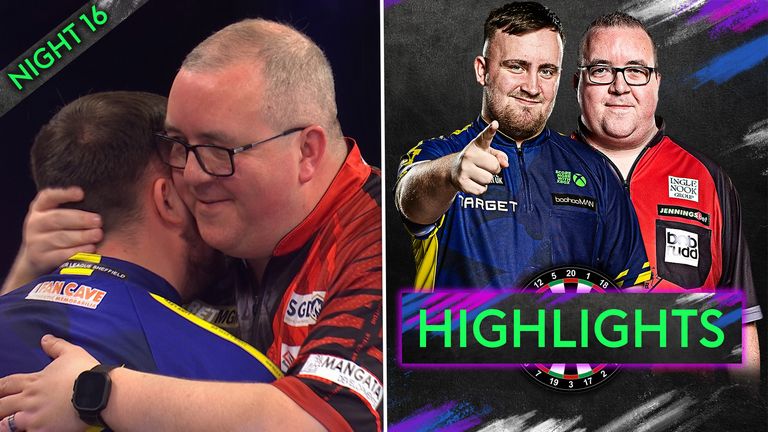 Luke Littler and Stephen Bunting