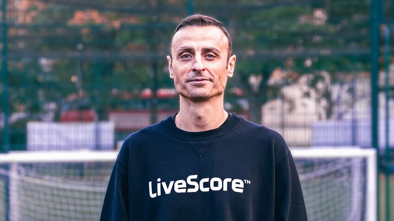 Former Manchester United and Tottenham striker Dimitar Berbatov speaking in his role as a LiveScore European Brand Ambassador.