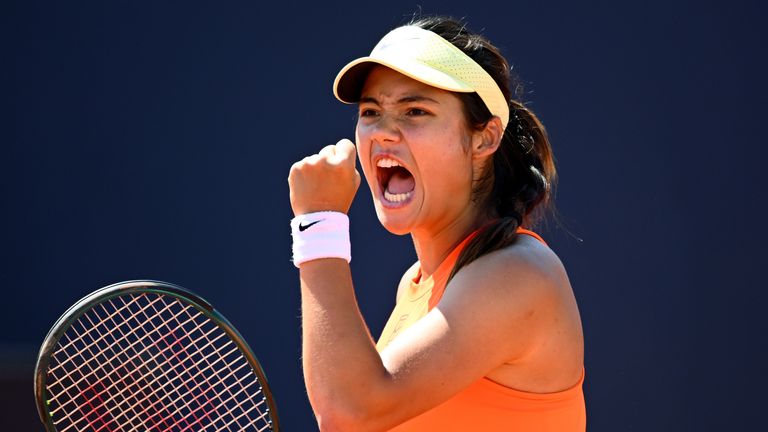 Emma Raducanu came through in three sets against Veronika Kudermetova at the Italian Open in Rome