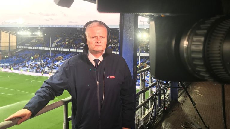 Sky Sports News' Alan Myers at Goodison Park