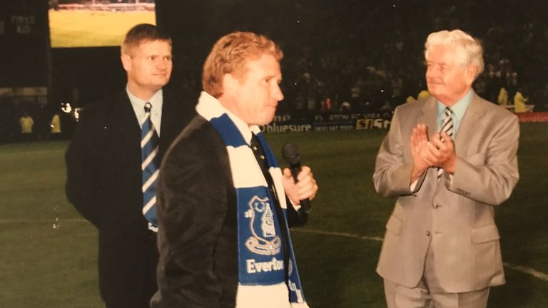 Sky Sports News' Alan Myers at Goodison Park