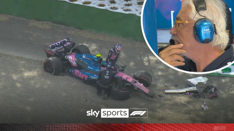 Colapinto's HUGE crash into the wall brings out SECOND red flag of qualy