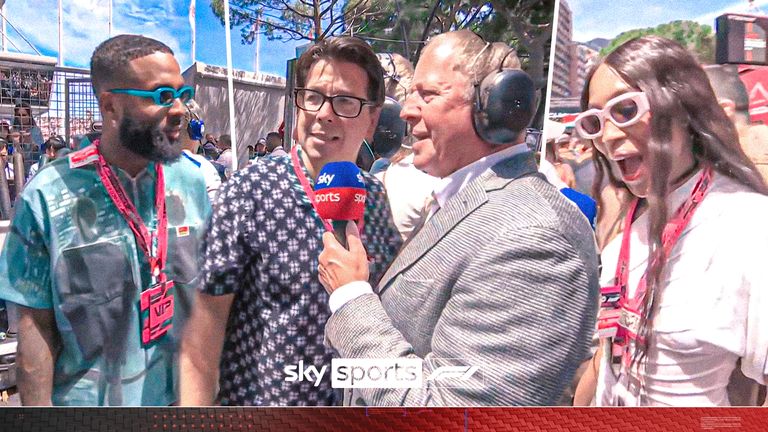Martin Brundle grid walk at the Monaco GP.