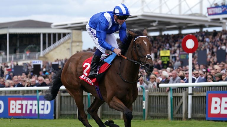 Falakeyah thrived in the Pretty Polly Stakes at Newmarket