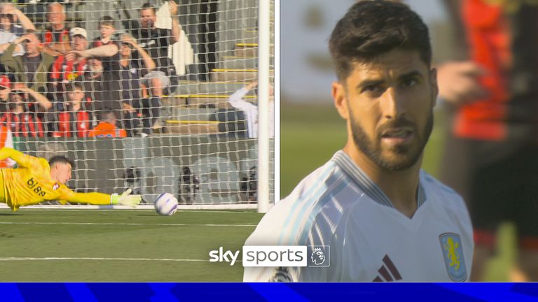 Asensio hits the post