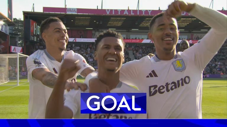 Ollie Watkins scores for Villa vs Bournemouth