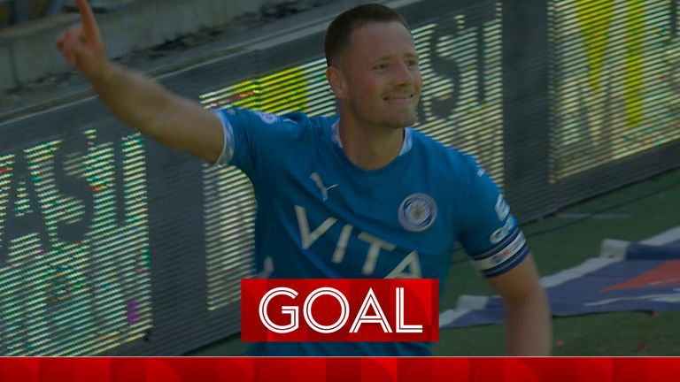 Fraser Horsfall powerful header gives Stockport the lead! 