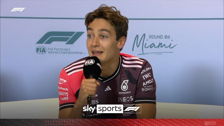George Russell responded to the news that the FIA is considering changes to driver swearing fines, saying the words 'consider' mean nothing until changes have been made.