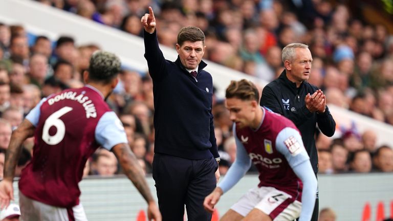 Gerrard was at Aston Villa for less than a year after leaving Rangers 