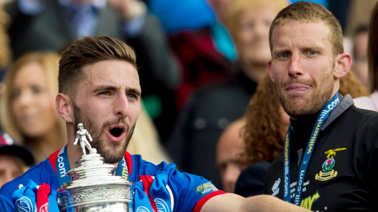 Graeme Shinnie captained Inverness to the Scottish Cup in 2015