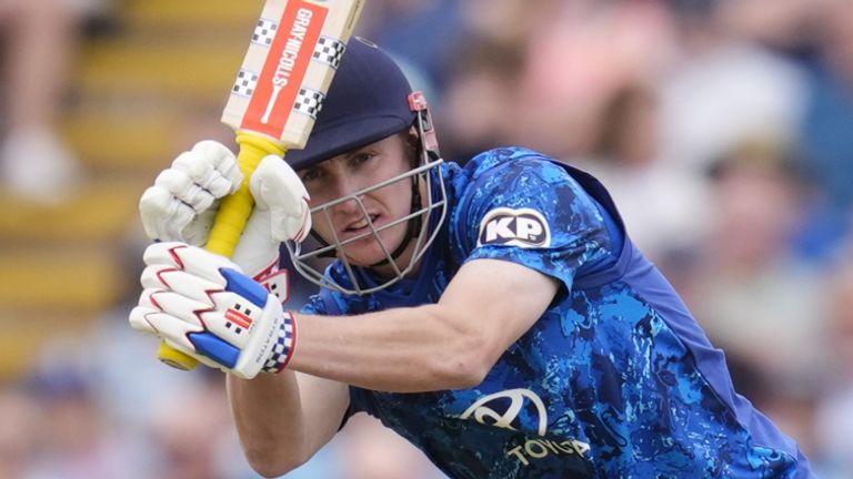 Harry Brook hit fifty in his first game as England's permanent white-ball captain in the first ODI against the West Indies at Edgbaston