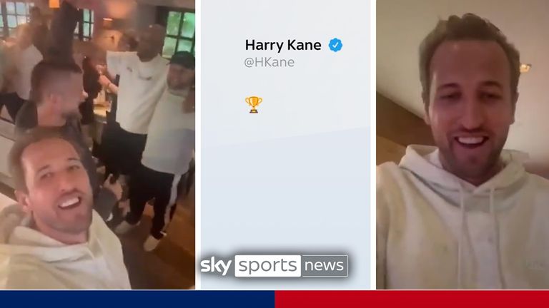 'We are the Champions!' | Kane finally celebrates first team trophy