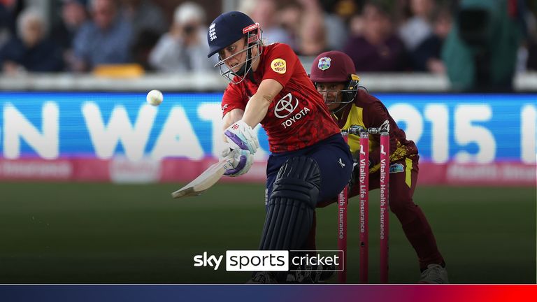 Watch the best shots from Heather Knight who hit a brilliant 66 not out despite battling a hamstring injury.