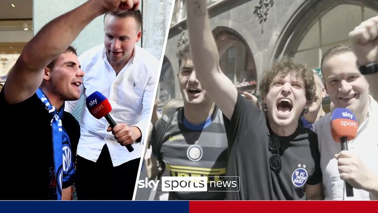 Inter fans in high spirts as they travel far and wide ahead of CL final