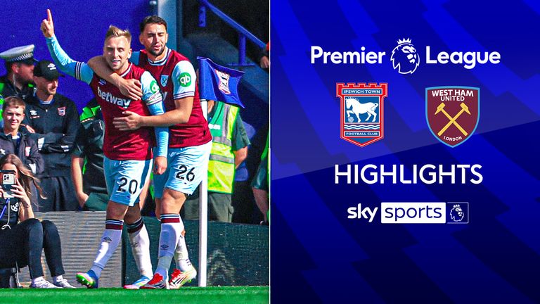 Ipswich vs West Ham highlights.