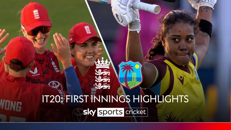 Highlights of the first innings in England's first Women's T20 international of the summer against West Indies. 