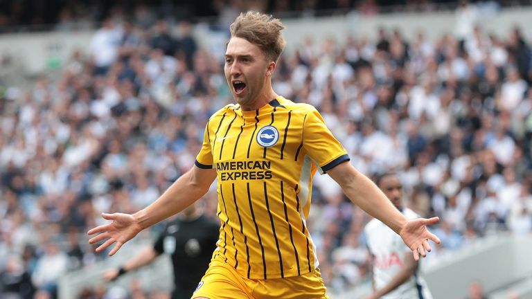 Jack Hinshelwood celebrates after scoring an equaliser