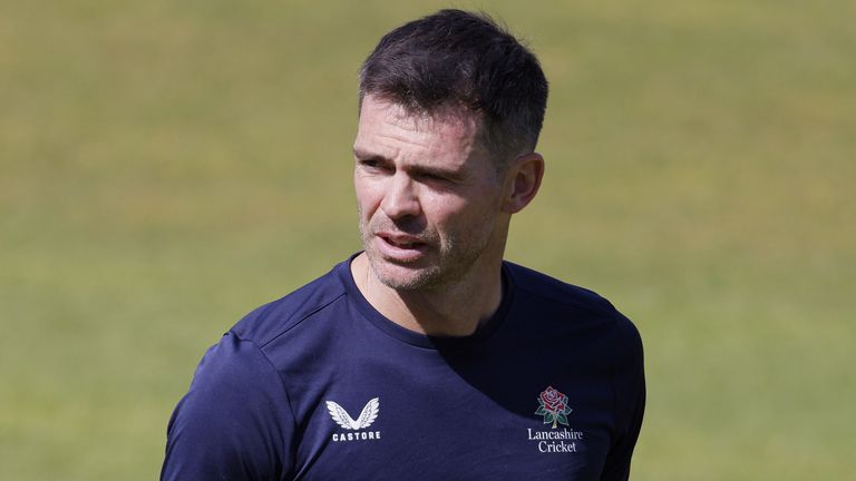 James Anderson to play first competitive match for Lancashire since retiring from England