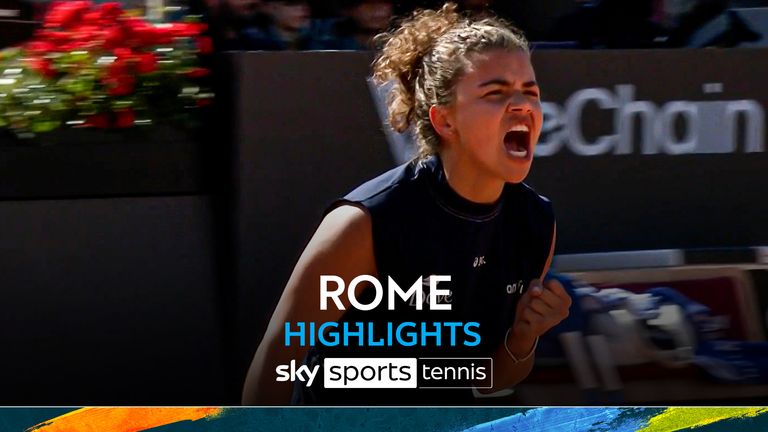 Jasmine Paolini in the Italian Open