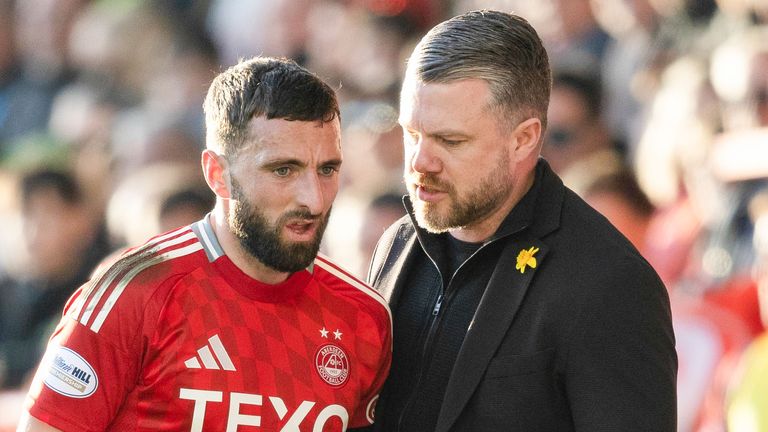 Can Jimmy Thelin (R) and Graeme Shinnie lead Aberdeen to a Scottish Cup win?