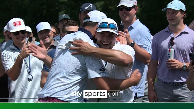 JON RAHM FAN INTEREACTION 17 MAY