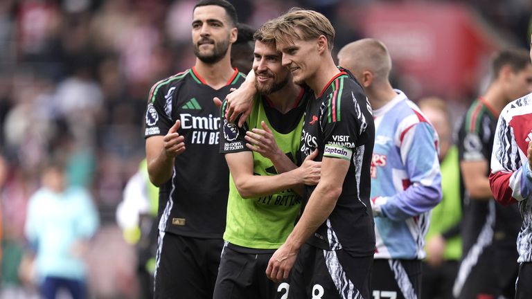 Jorginho waves goodbye to Arsenal as he is set to join Flamengo