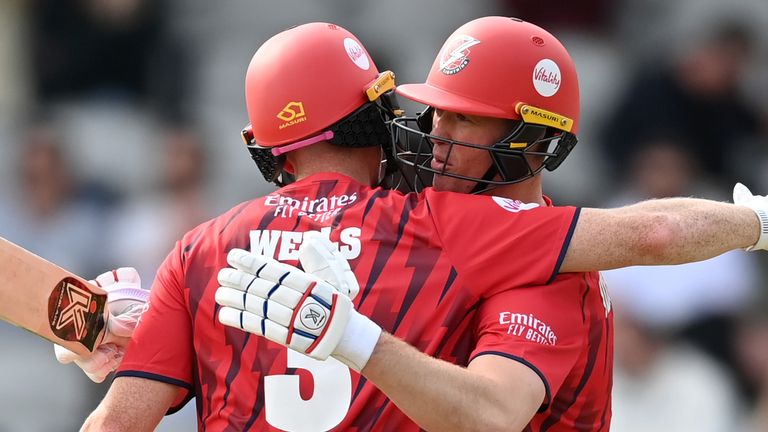 Keaton Jennings (R) and Luke Wells (L), Lancashire, Vitality Blast (Getty Images)