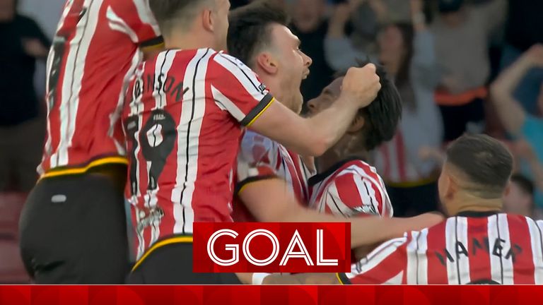 Sheffield United open the scoring against Bristol City