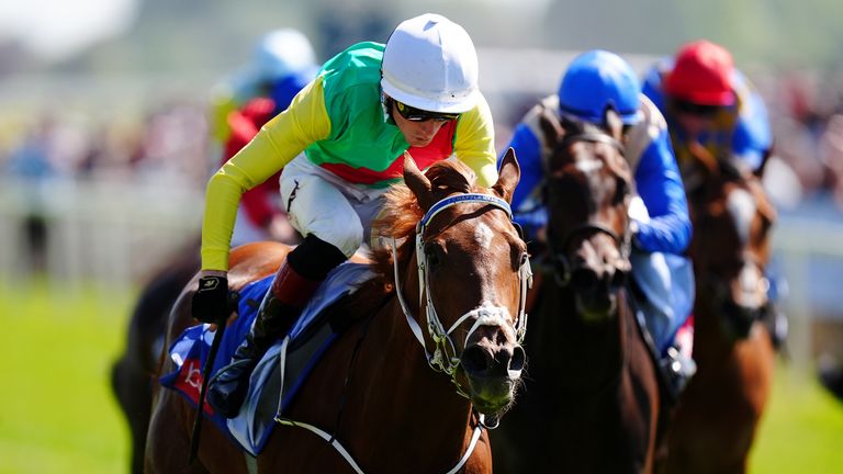 Kon Tiki remains unbeaten in the Sky Bet Fillies' Stakes at York