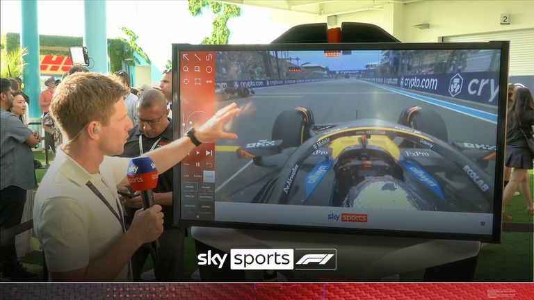 Ant Davidson was at the SkyPad to analyse if Max Verstappen should have been given a penalty on his 'shove' on Lando Norris during the opening lap of the Miami Grand Prix.