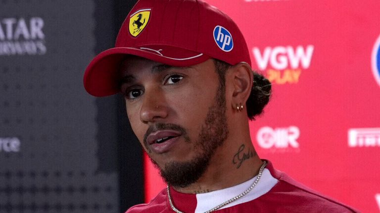 May 15, 2025, Autodromo Enzo e Dino Ferrari, Imola, Formula 1 Grand Prix Emilia Romagna 2025, in the picture Lewis Hamilton (GBR), Scuderia Ferrari HP Photo by: Hasan Bratic/picture-alliance/dpa/AP Images