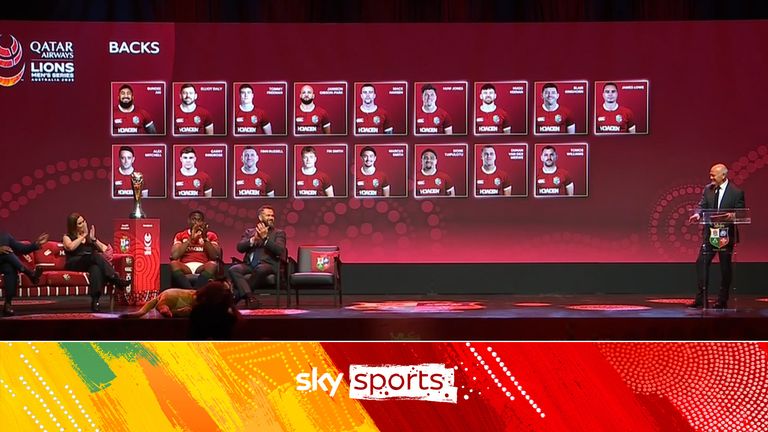 Ieuan Evans reveals the 17 backs who will represent the British and Irish Lions on their Tour of Australia in the summer