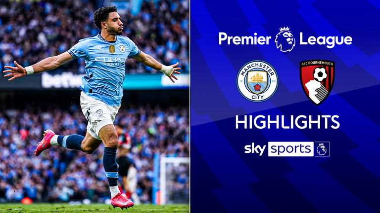 Manchester City highlights against Bournemouth.