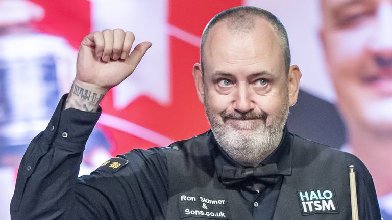 Mark Williams ahead of his match against John Higgins, on day eleven of the Halo World Snooker Championship at the Crucible Theatre, Sheffield. Picture date: Tuesday April 29, 2025.