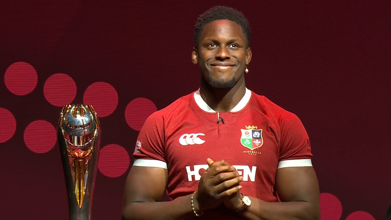 Maro Itoje after being confirmed as Lions captain