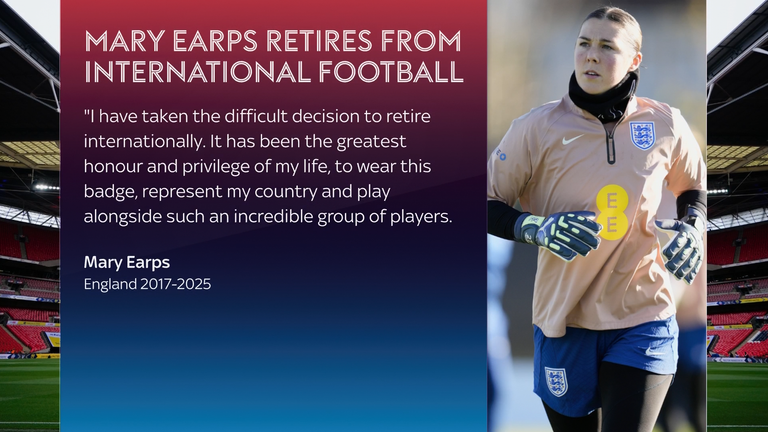 Mary Earps has confirmed her retirement from international football