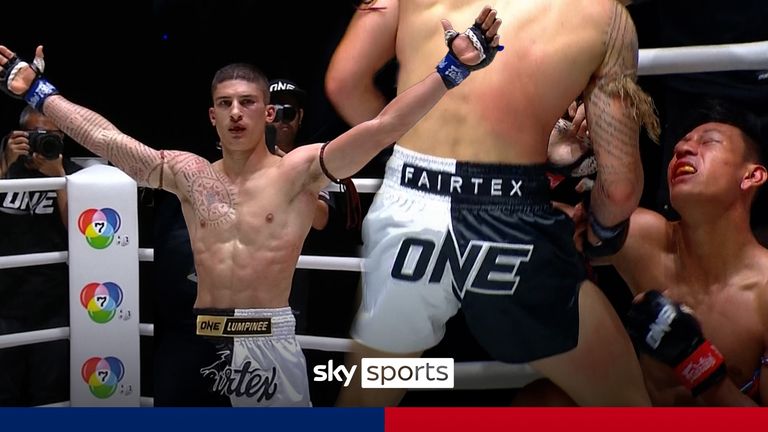 Italian ONE fighter Alessio Malatesta dishes out a massive punishment to his opposite man Kampeetewada to take the win by KO. 