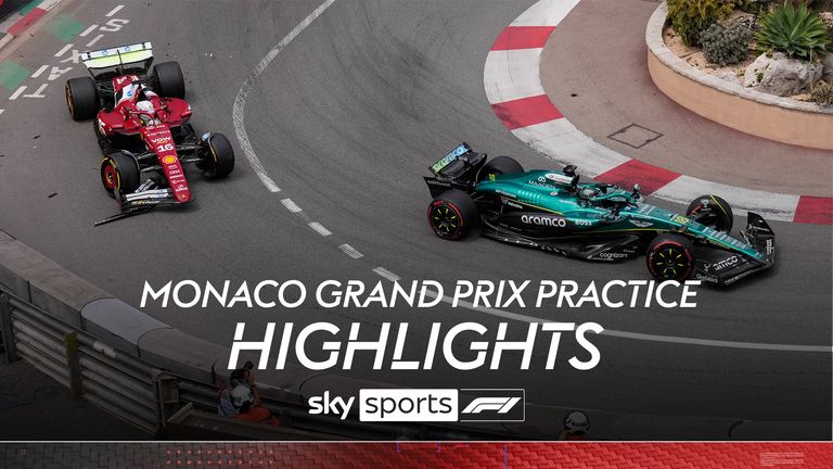 Highlights from Friday's practice sessions at the Monaco Grand Prix.