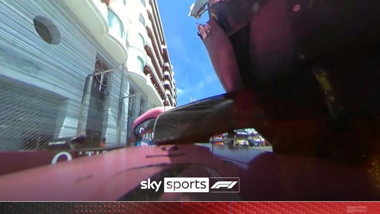 Watch from Pierre Gasly's 360-degree onboard camera as he crashed into Red Bull's Yuki Tsunoda during the Monaco Grand Prix.