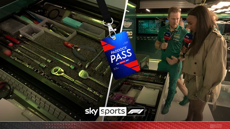 Here&#39;s your paddock pass for the Spanish Grand Prix, joining Naomi Schiff as she shares a sneak peek into the Aston Martin garage as she finds Fernando Alonso&#39;s number one mechanic!