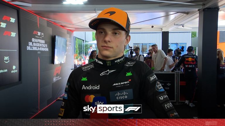 Having secured pole, McLaren's Oscar Piastri is looking forward to taking on title rival Max Verstappen in Sunday's race.