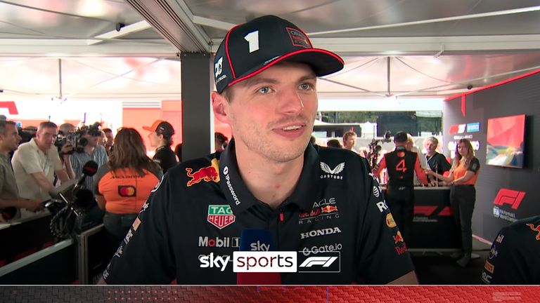 Red Bull's Max Verstappen isn't optimistic he can challenge McLaren at the front in Sunday's race after qualifying third for the Spanish Grand Prix.