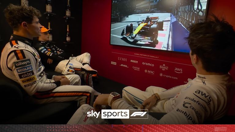 Relive the fascinating cooldown room exchange between the top three of Lando Norris, Charles Leclerc and Oscar Piastri at the Monaco Grand Prix.