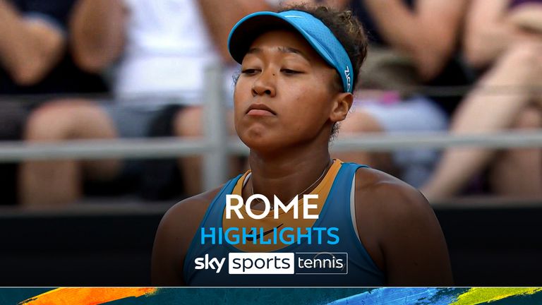 Naomi Osaka in the Italian Open