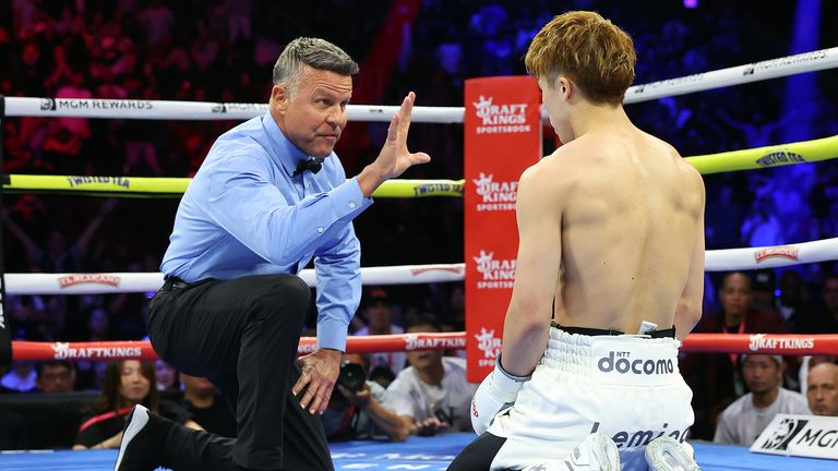Inoue was surprised to find himself on the canvas