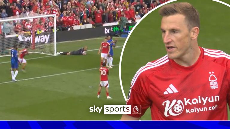 Sanchez saves Wood shot