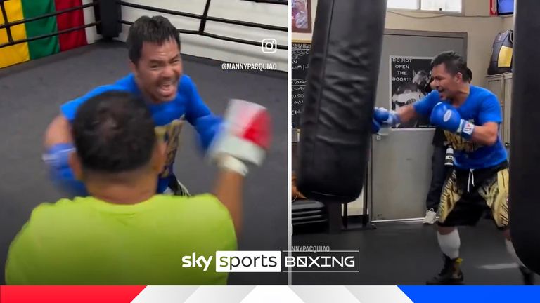 MANNY PACQUIAO TRAINING VIDEO ON HIS SOCIALS THUMB