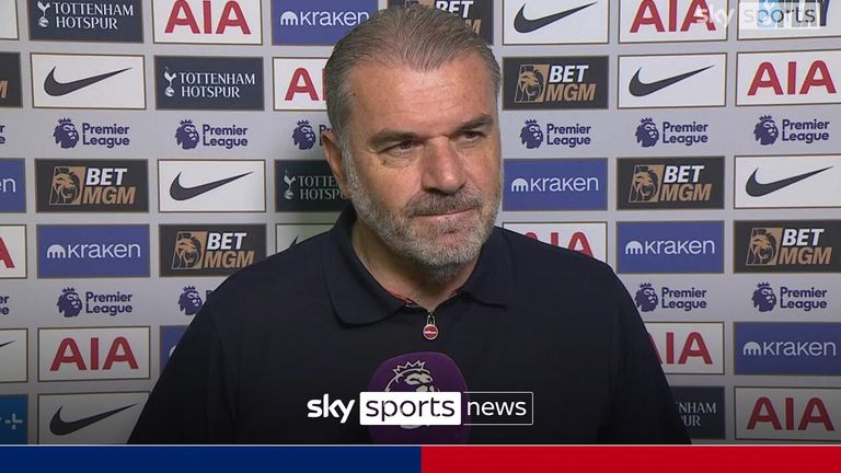Spurs boss Ange Postecoglou speaks ahead of their home game against Brighton.