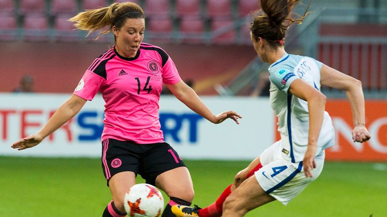19/07/17 WOMENS EURO 2017 CHAMPIONSHIPS. ENGLAND V SCOTLAND (6-0). THE NETHERLANDS. Scotland's Rachel Corsie