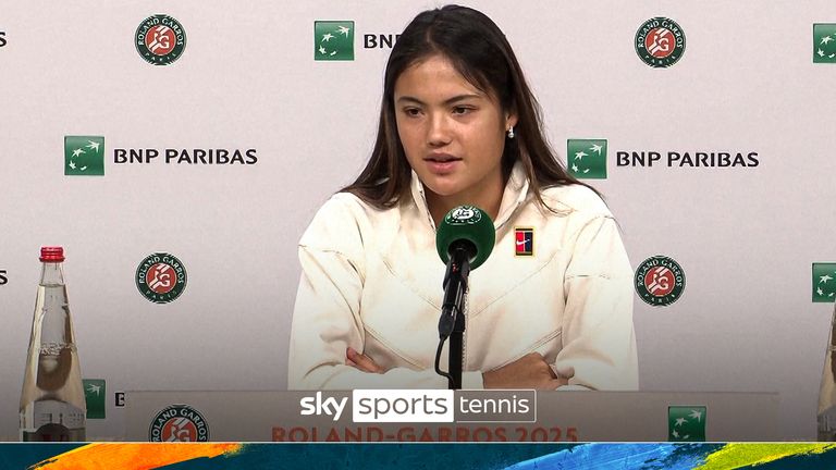 Emma Raducanu at the French Open